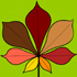 Kolorowanka jesienne liście