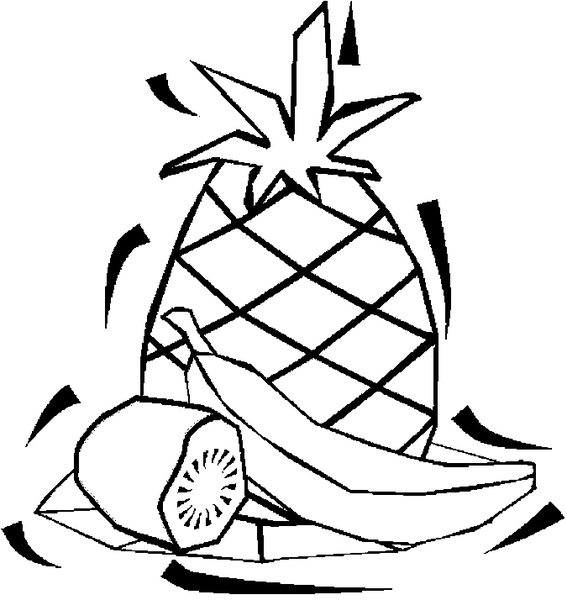 Kolorowanka ananas