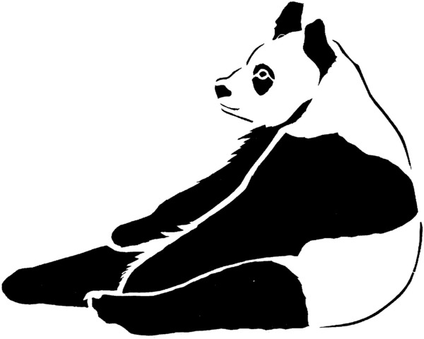 Kolorowanka panda