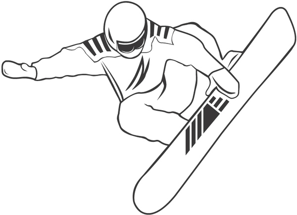 Kolorowanka snowboard