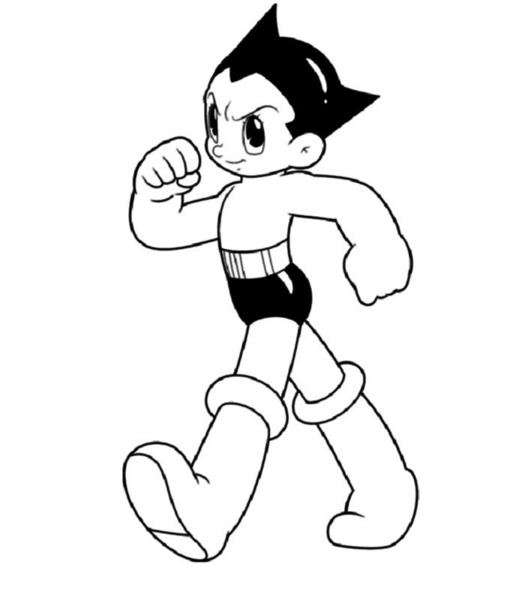 Kolorowanka z Astro Boy