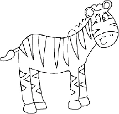 Kolorowanka zebra