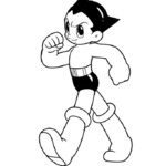 Kolorowanka z Astro Boy