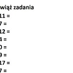 Zadania odejmowanie